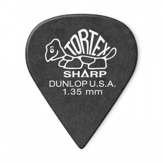 Dunlop Tortex Sharp plektra 1.35mm.