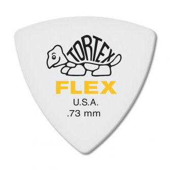 Dunlop Tortex Flex Triangle -plektra 0.73mm, 6 kpl.