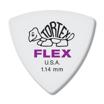 Dunlop Tortex Flex Triangle -plektra 1.14mm, 6kpl.