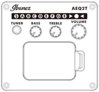 Ibanez GA3ECE-OAM kitaran kontrollit.