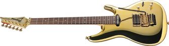  Ibanez JS1GD Gold Boy kitara kulmasta kuvattuna.