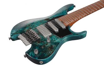 Ibanez Q547PB-COL kitaran kansi lähikuvassa.