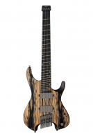 Ibanez QX527PE-NTF 7-kielinen kitara pussilla.