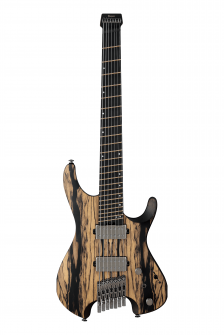 Ibanez QX527PE-NTF 7-kielinen kitara pussilla.