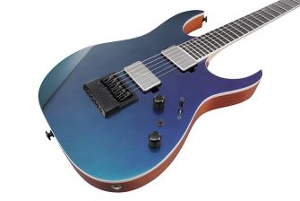 Ibanez RG5121ET-PRT kitaran kansi kulmasta kuvattuna.