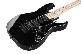 Ibanez RG550-BK kitaran kansi lähikuvassa.