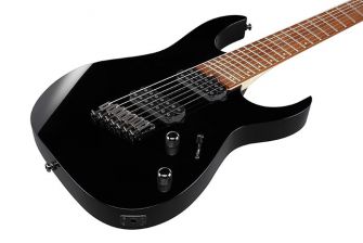 Ibanez RGMS7PB-CBS kitaran runko lähikuvassa.