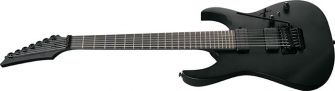 Ibanez RGRB720-BKF Iron Labe kitara kulmasta kuvattuna.