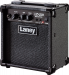 Laney LX10B -bassovahvistin vasemmalta.