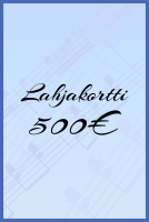 Lahjakortti soitinkauppaan 500€.