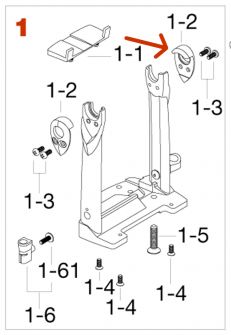 Tama Speed Cobra Metal Bearing cover HP91F3 diagrammi.