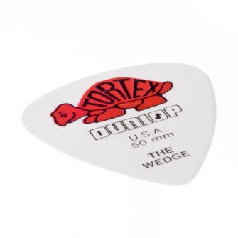 Dunlop Tortex Wedge -plektra 0.50mm kulmasta.